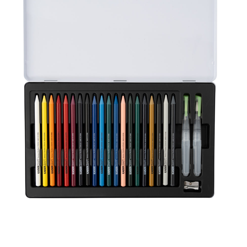 Premium Woodless Watercolour Pencils 20 Pack